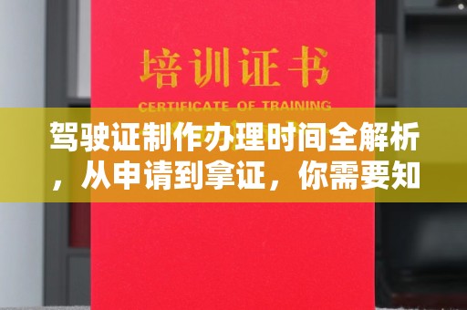 宁安驾驶证制作办理时间全解析，从申请到拿证，你需要知道的一切
